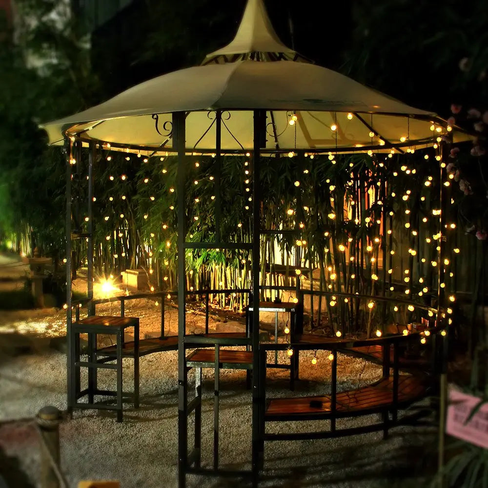 LED Solar Light String Outdoor Waterproof Christmas Decoration 200Led Crystal Ball Camping Fairy Garland Garden Party Lamp